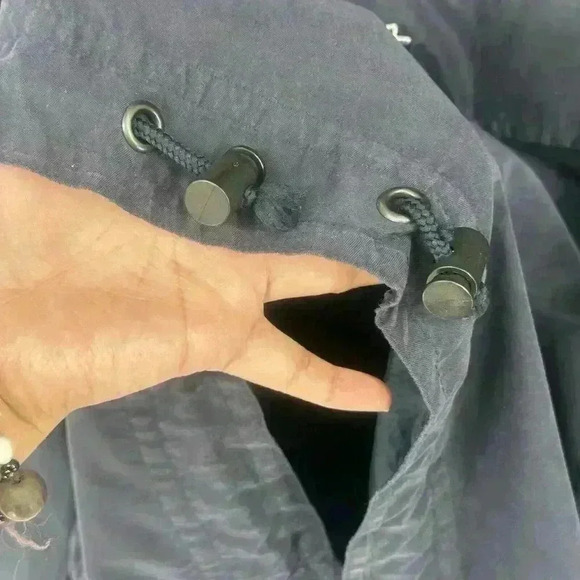 Vintage Faconnable Hidden Hoodie Pull Over Jacket 1/4 Zip Windbreaker Mens XL - Picture 12 of 16